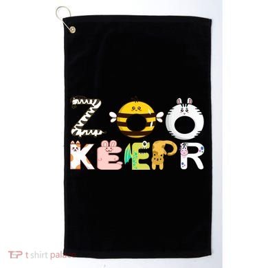 Funny Zoo Keeper Gift Golf Towel