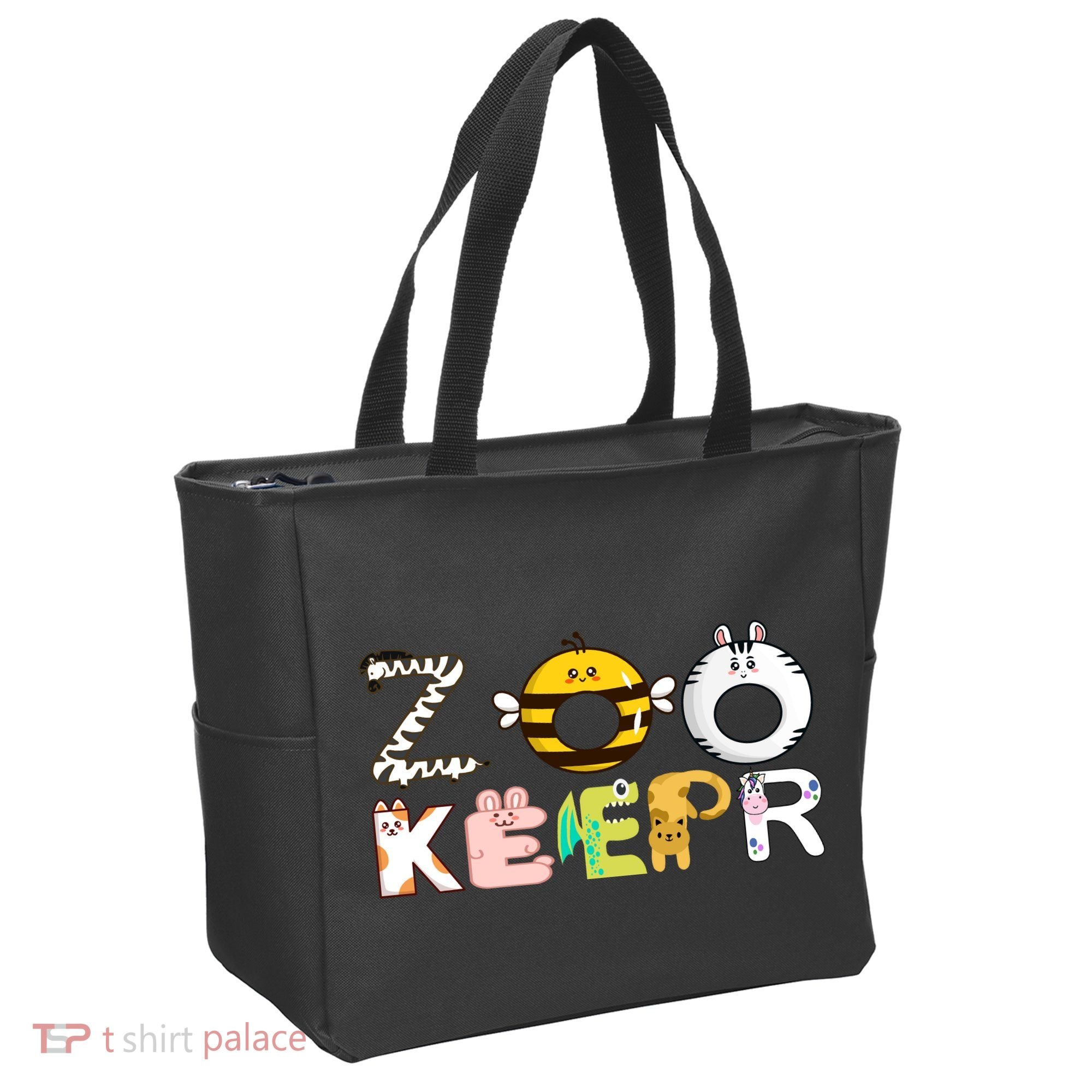 Funny Zoo Keeper Gift Tote Bag