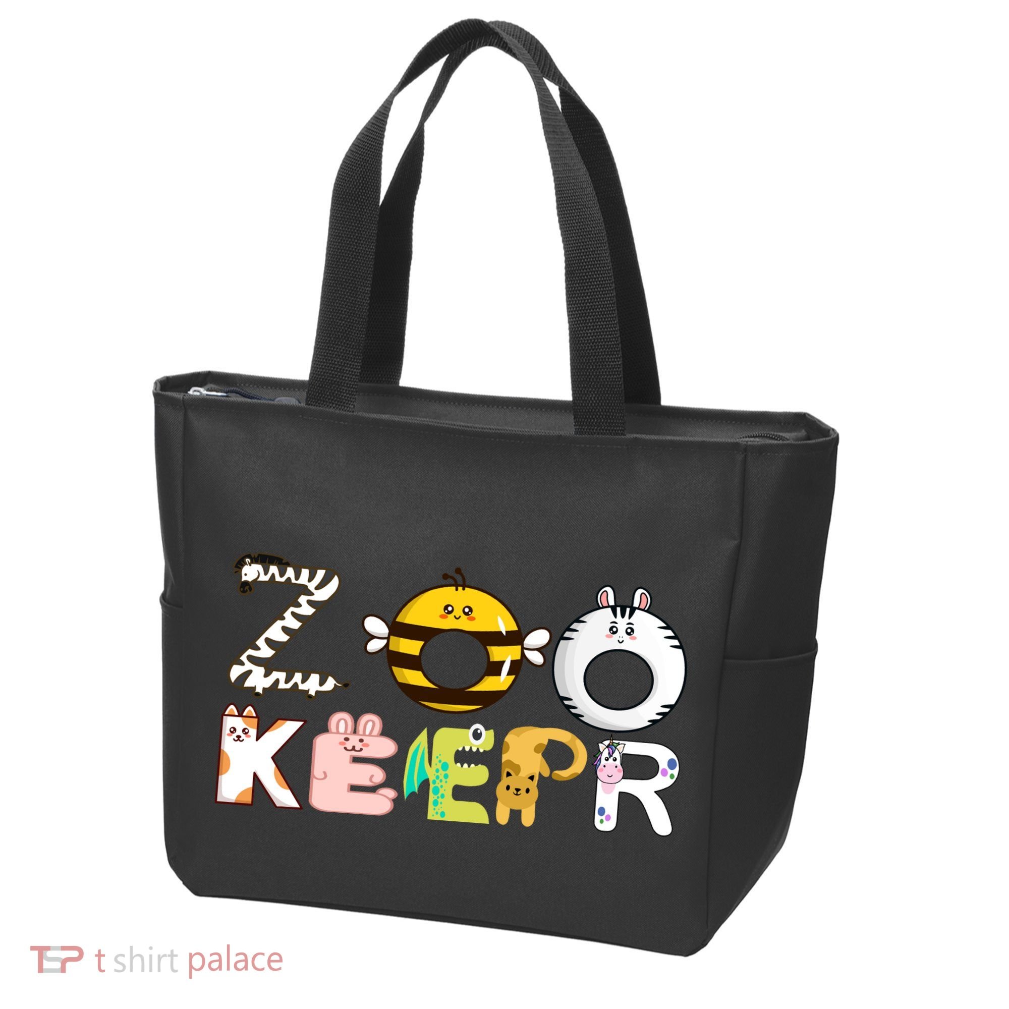 Funny Zoo Keeper Gift Tote Bag