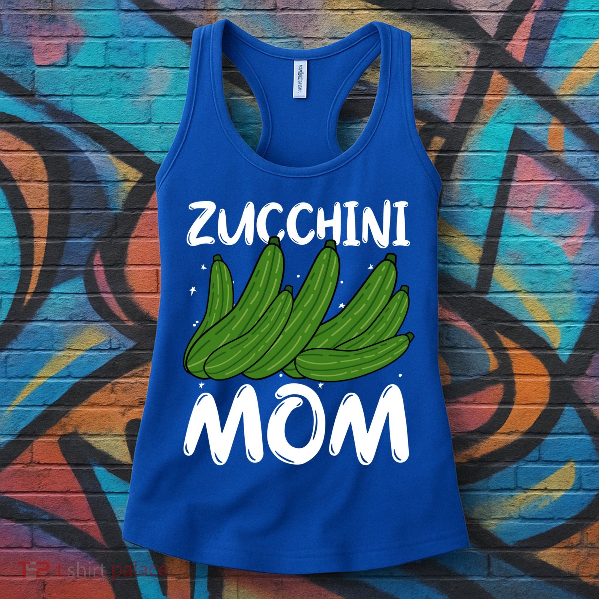 Funny Zucchini Mom Vegetable Mothers' Day Gardener Lover Gift Women's Tank Top