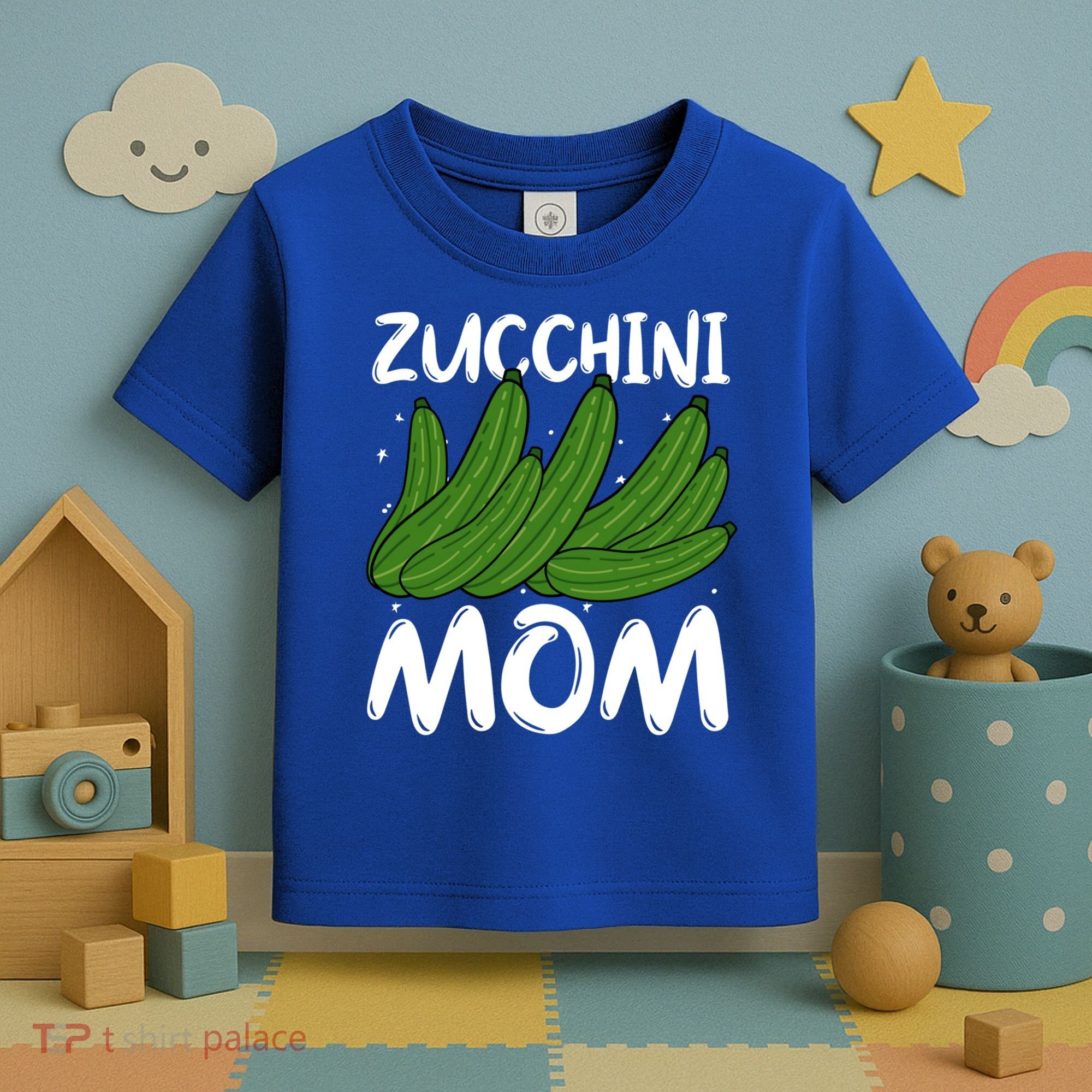 Funny Zucchini Mom Vegetable Mothers' Day Gardener Lover Gift Toddler T-Shirt