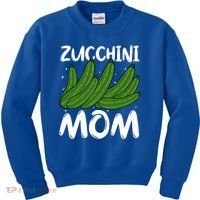 Funny Zucchini Mom Vegetable Mothers' Day Gardener Lover Gift Kids Sweatshirt thumb 0