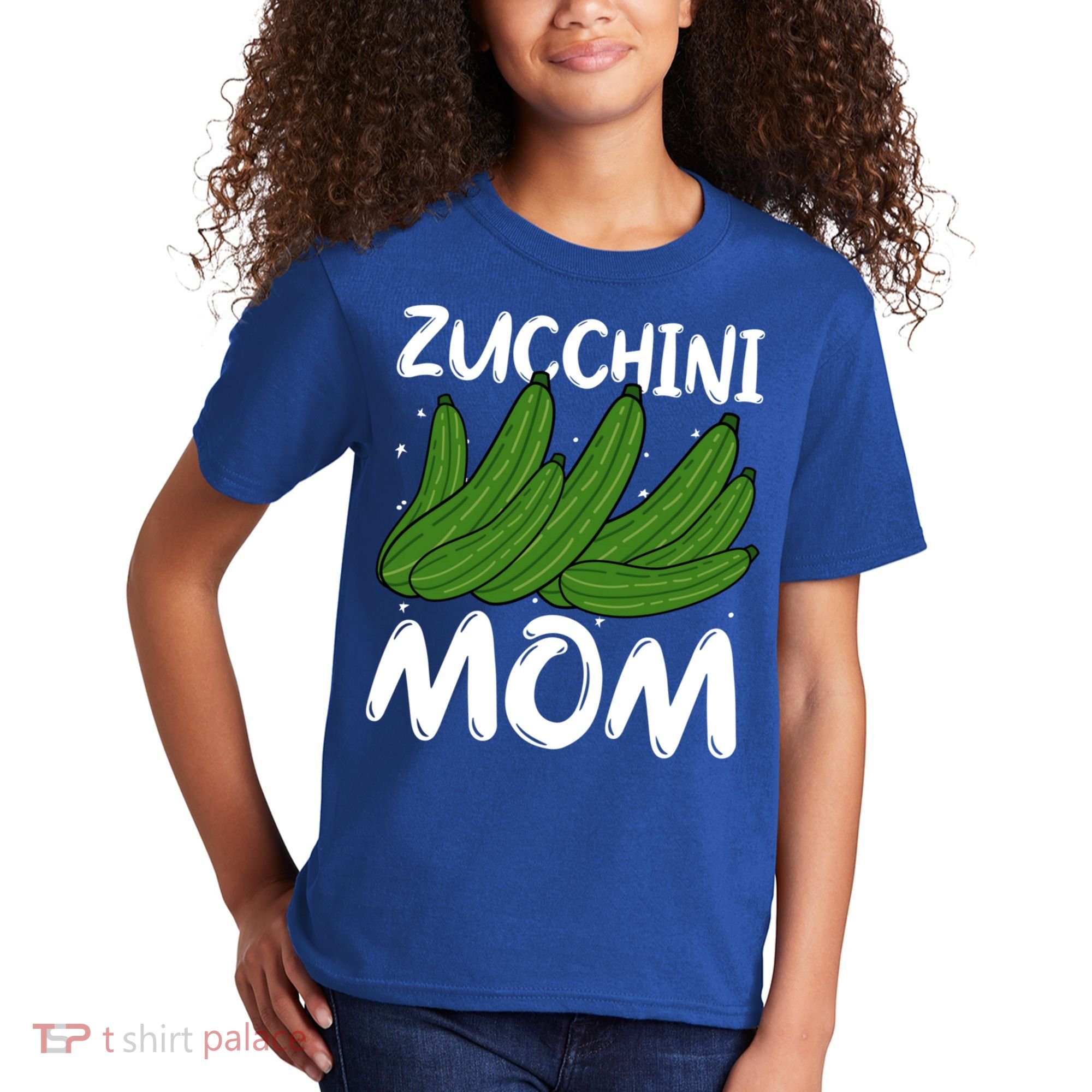 Funny Zucchini Mom Vegetable Mothers' Day Gardener Lover Gift Kids T-Shirt