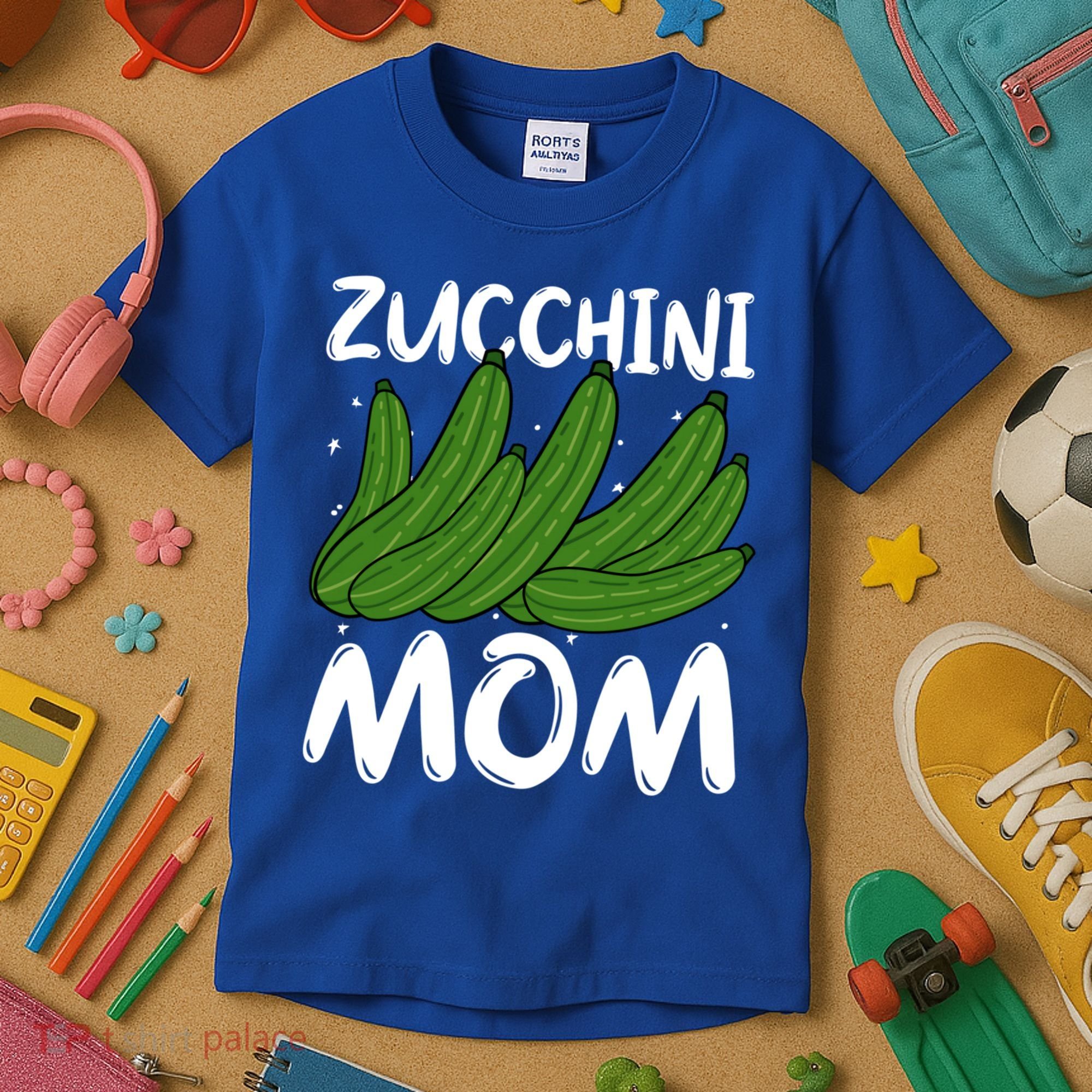 Funny Zucchini Mom Vegetable Mothers' Day Gardener Lover Gift Kids T-Shirt