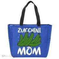 Funny Zucchini Mom Vegetable Mothers' Day Gardener Lover Gift Tote Bag thumb 0