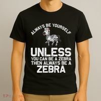 Funny Zebra Themed For Women African Wildlife Safari T-Shirt thumb 3