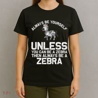 Funny Zebra Themed For Women African Wildlife Safari T-Shirt thumb 4