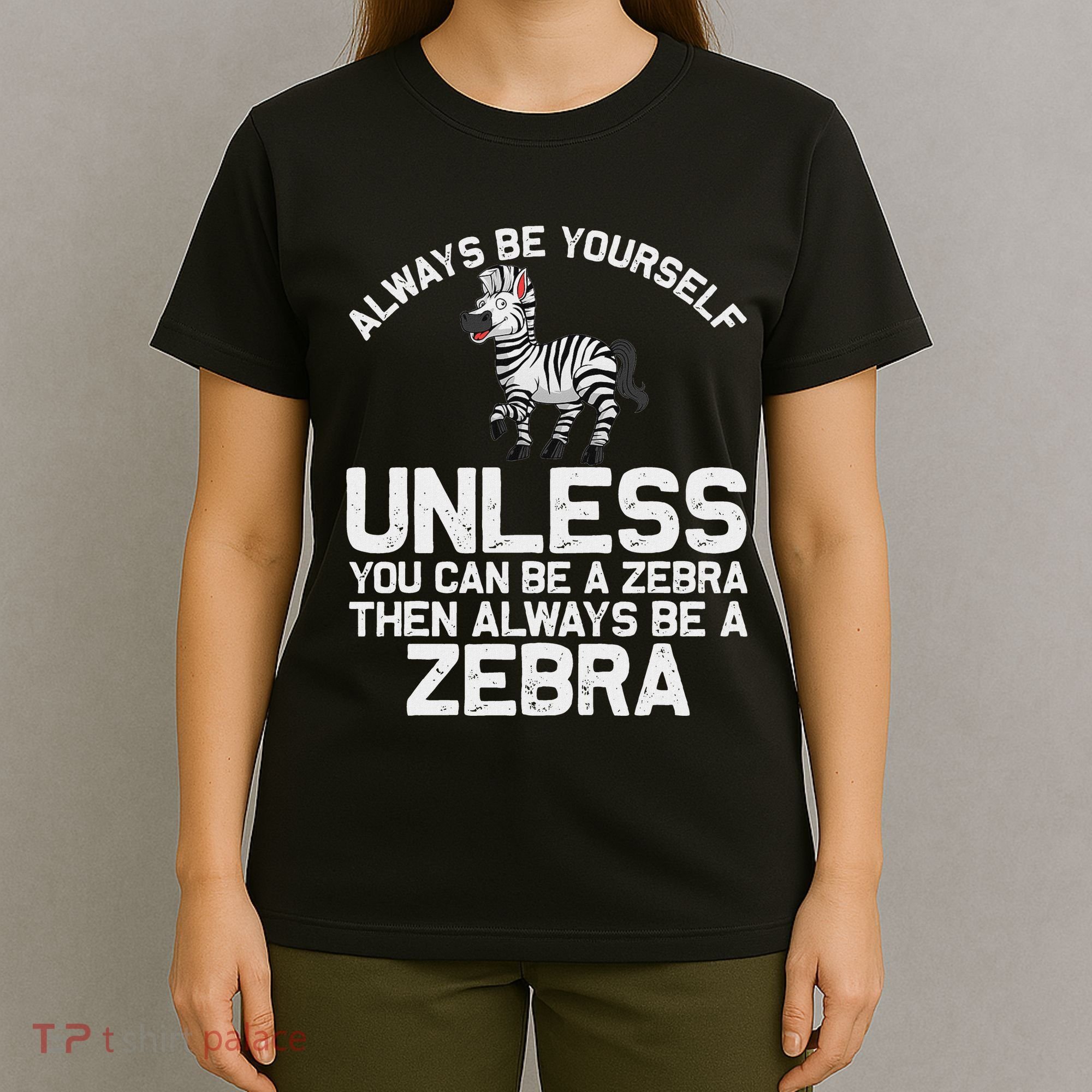 Funny Zebra Themed For Women African Wildlife Safari T-Shirt