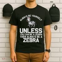Funny Zebra Themed For Women African Wildlife Safari T-Shirt thumb 6