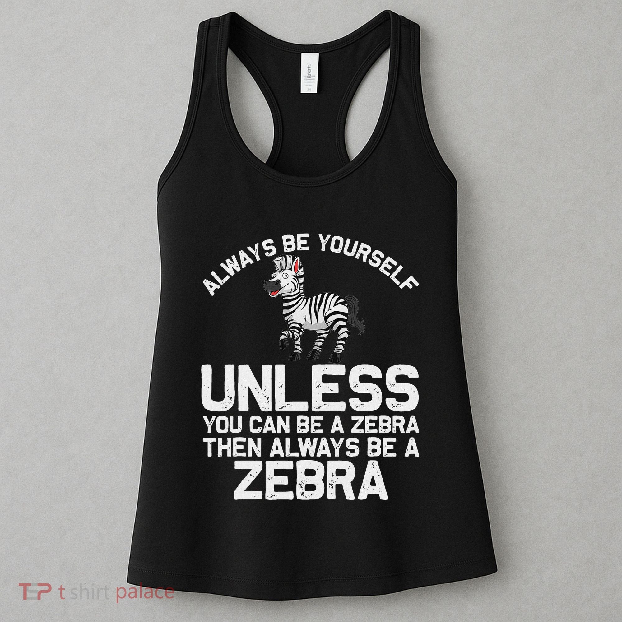 Funny Zebra Themed For Women African Wildlife Safari Women's Tank Top