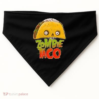 Funny Zombie Taco USA-Made Doggie Bandana