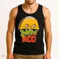 Funny Zombie Taco Tank Top thumb 3