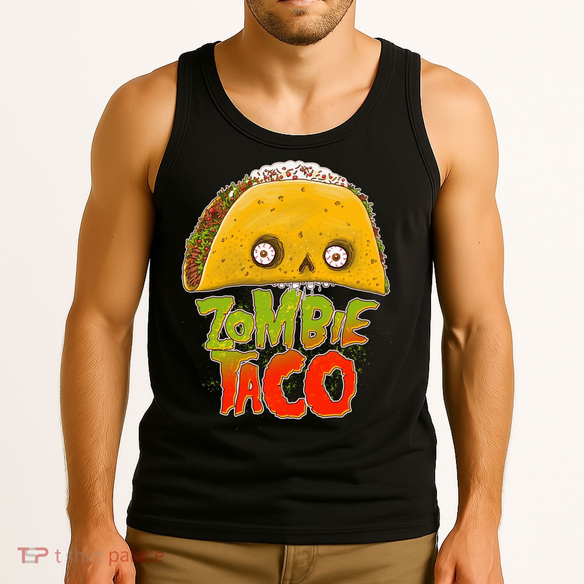 Funny Zombie Taco Tank Top