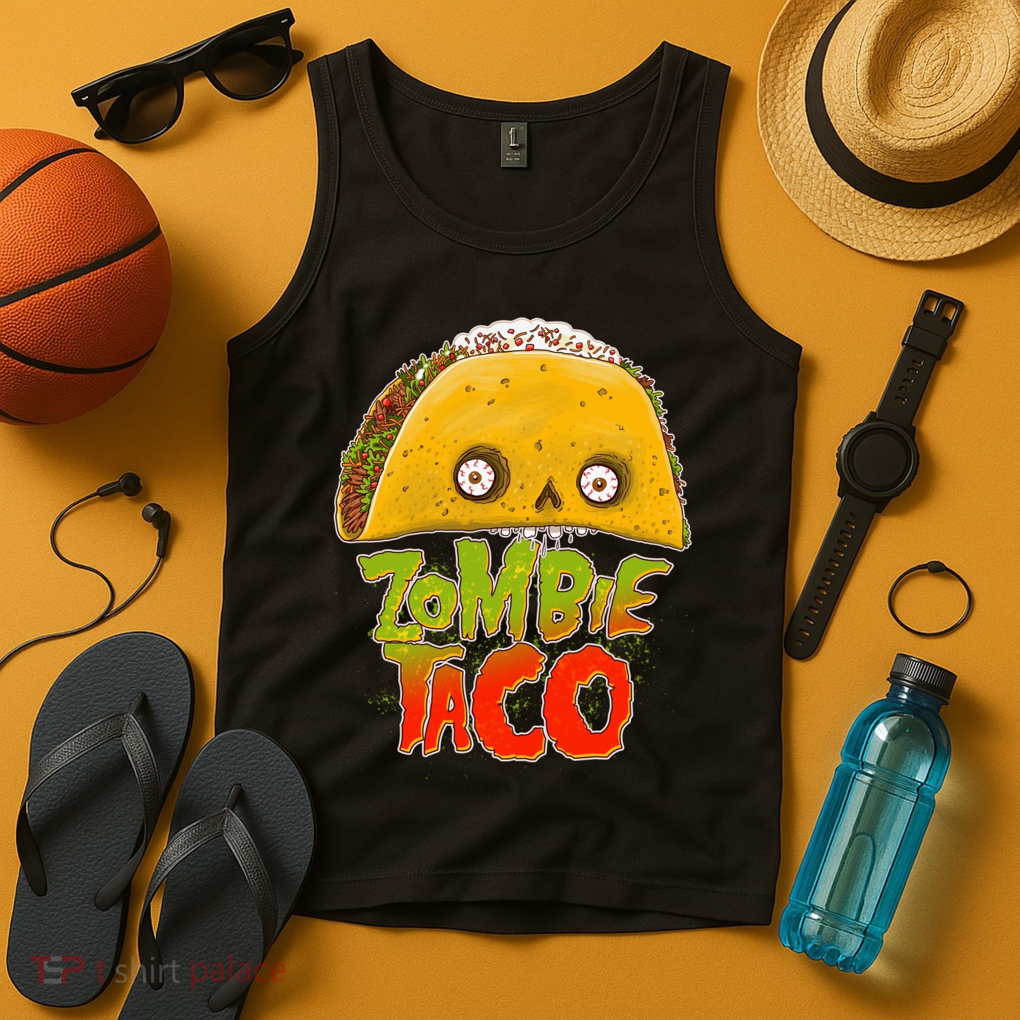 Funny Zombie Taco Tank Top