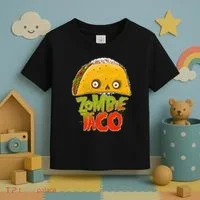 Funny Zombie Taco Toddler T-Shirt thumb 3