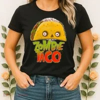 Funny Zombie Taco Women's T-Shirt thumb 2