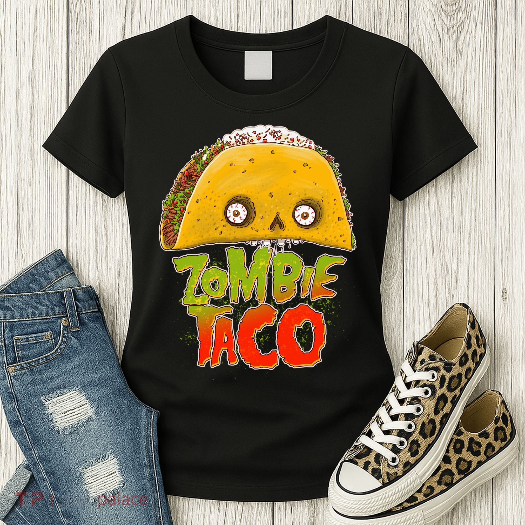 Funny Zombie Taco Women's T-Shirt