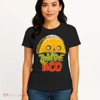 Funny Zombie Taco Women's T-Shirt thumb 4