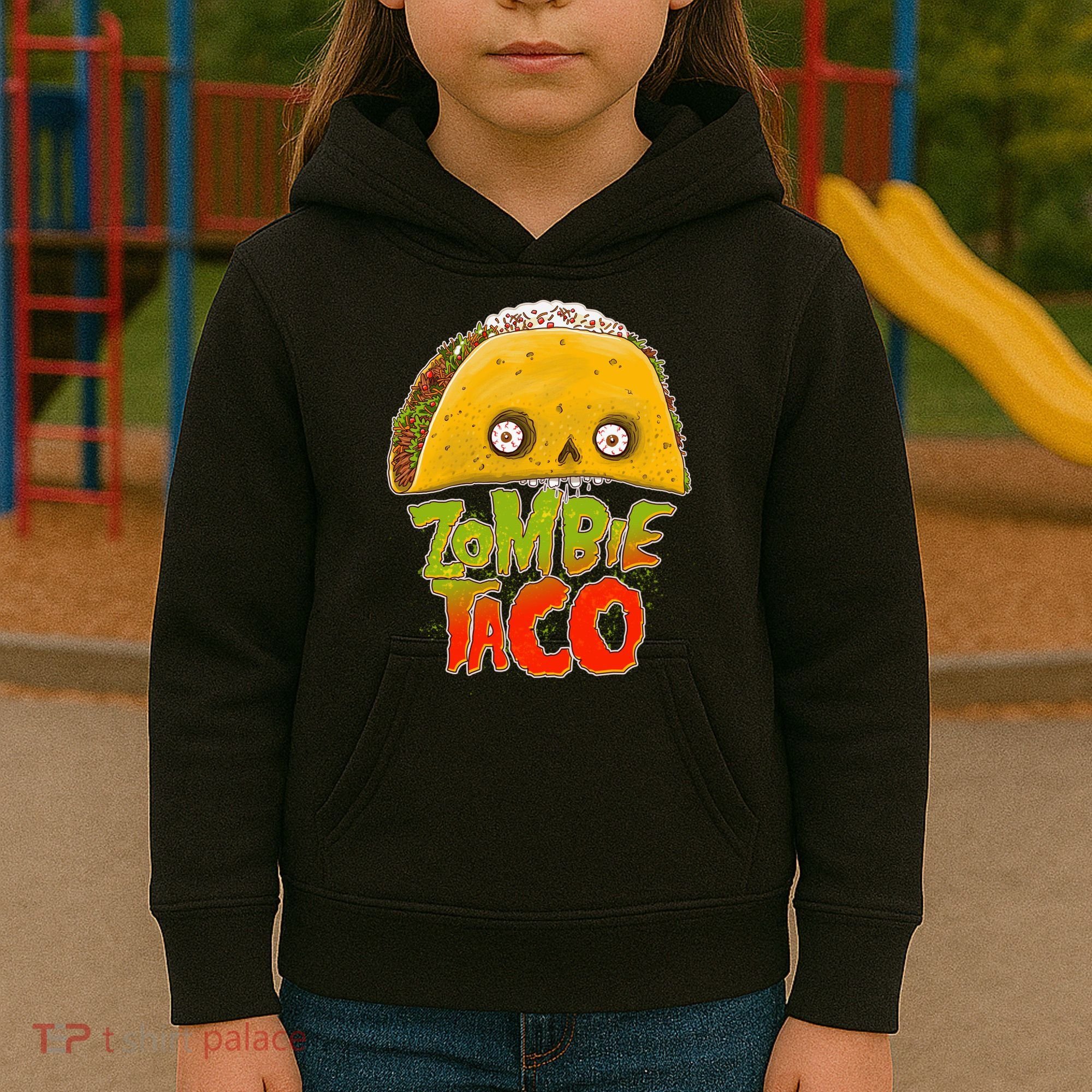 Funny Zombie Taco Kids Hoodie