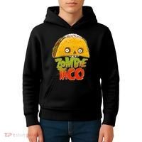 Funny Zombie Taco Kids Hoodie thumb 4