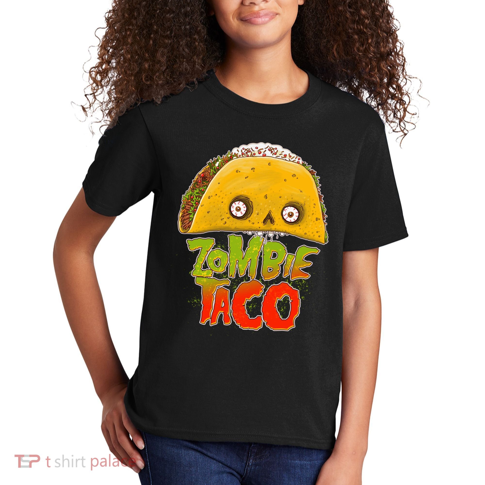 Funny Zombie Taco Kids T-Shirt