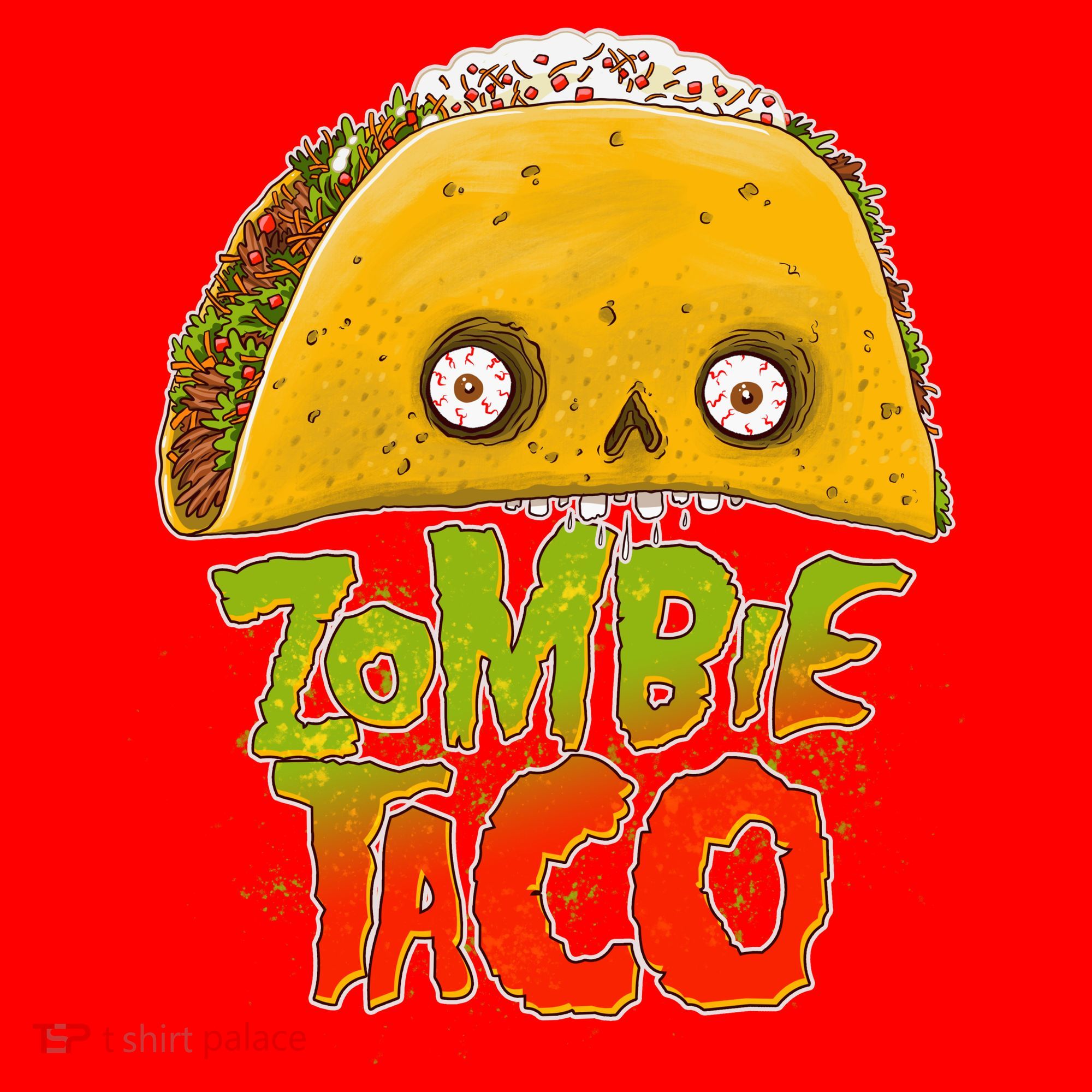 Funny Zombie Taco Santa Hat