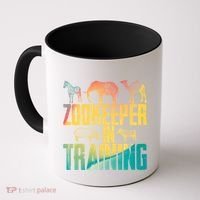 Funny Zookeepping Zookeeper Job Keeping Gift Zoo Keeper In Training Coffee Mug thumb 0