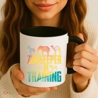 Funny Zookeepping Zookeeper Job Keeping Gift Zoo Keeper In Training Coffee Mug thumb 3