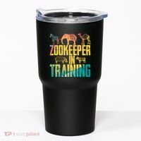 Funny Zookeepping Zookeeper Job Keeping Gift Zoo Keeper In Training Tumbler thumb 0
