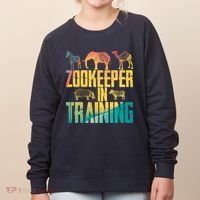 Funny Zookeepping Zookeeper Job Keeping Gift Zoo Keeper In Training Women's Sweatshirt thumb 0