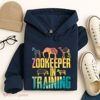 Funny Zookeepping Zookeeper Job Keeping Gift Zoo Keeper In Training Hoodie thumb 4