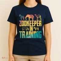 Funny Zookeepping Zookeeper Job Keeping Gift Zoo Keeper In Training T-Shirt thumb 4