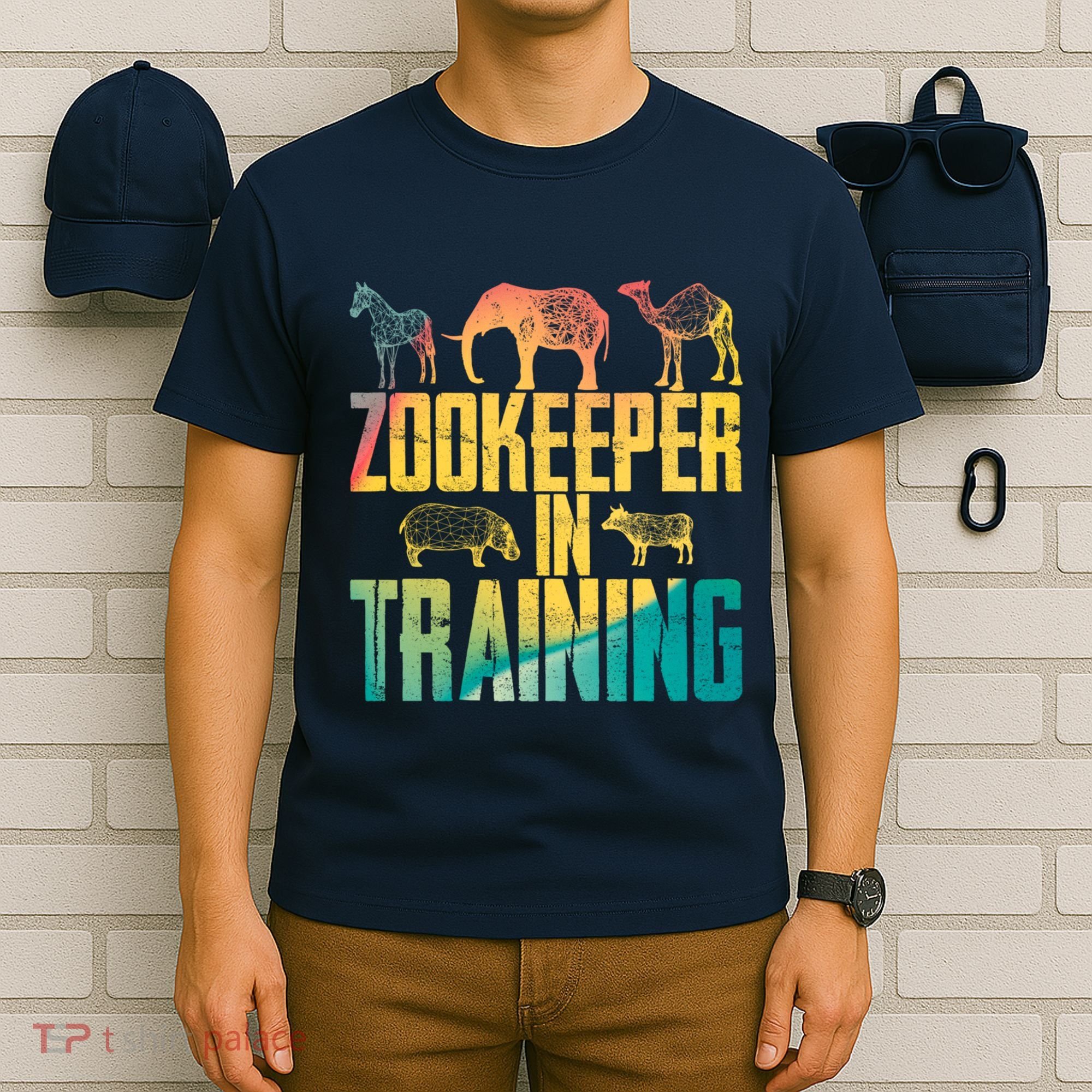 Funny Zookeepping Zookeeper Job Keeping Gift Zoo Keeper In Training T-Shirt
