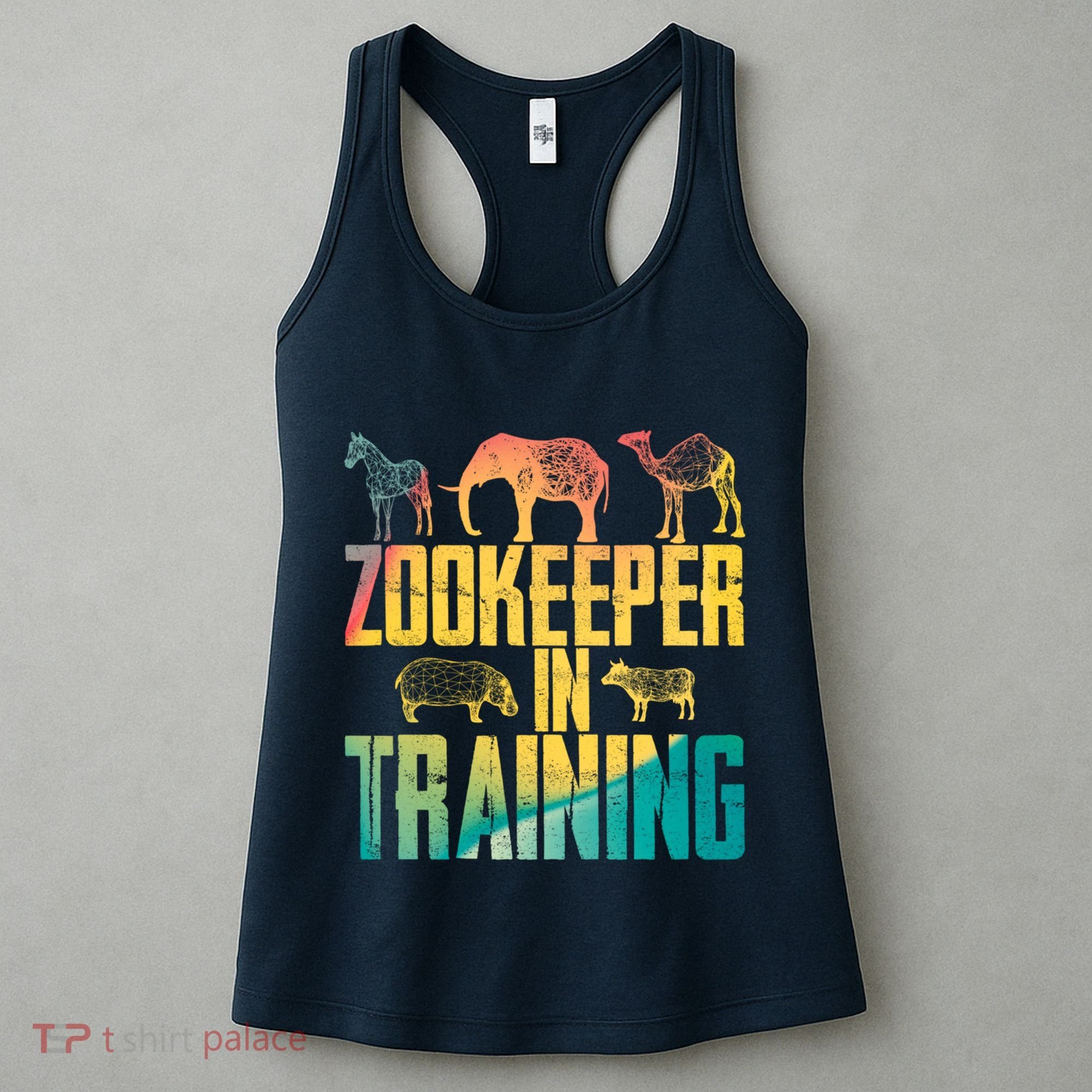 Funny Zookeepping Zookeeper Job Keeping Gift Zoo Keeper In Training Women's Tank Top