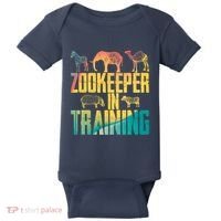 Funny Zookeepping Zookeeper Job Keeping Gift Zoo Keeper In Training Baby Bodysuit thumb 0