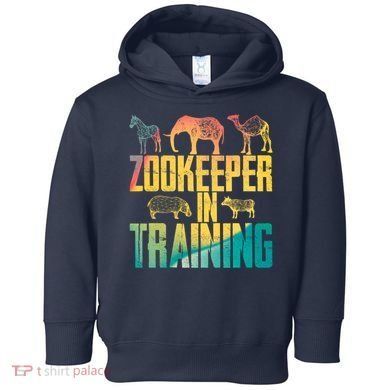 Funny Zookeepping Zookeeper Job Keeping Gift Zoo Keeper In Training Toddler Hoodie