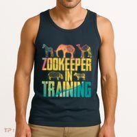 Funny Zookeepping Zookeeper Job Keeping Gift Zoo Keeper In Training Tank Top thumb 3