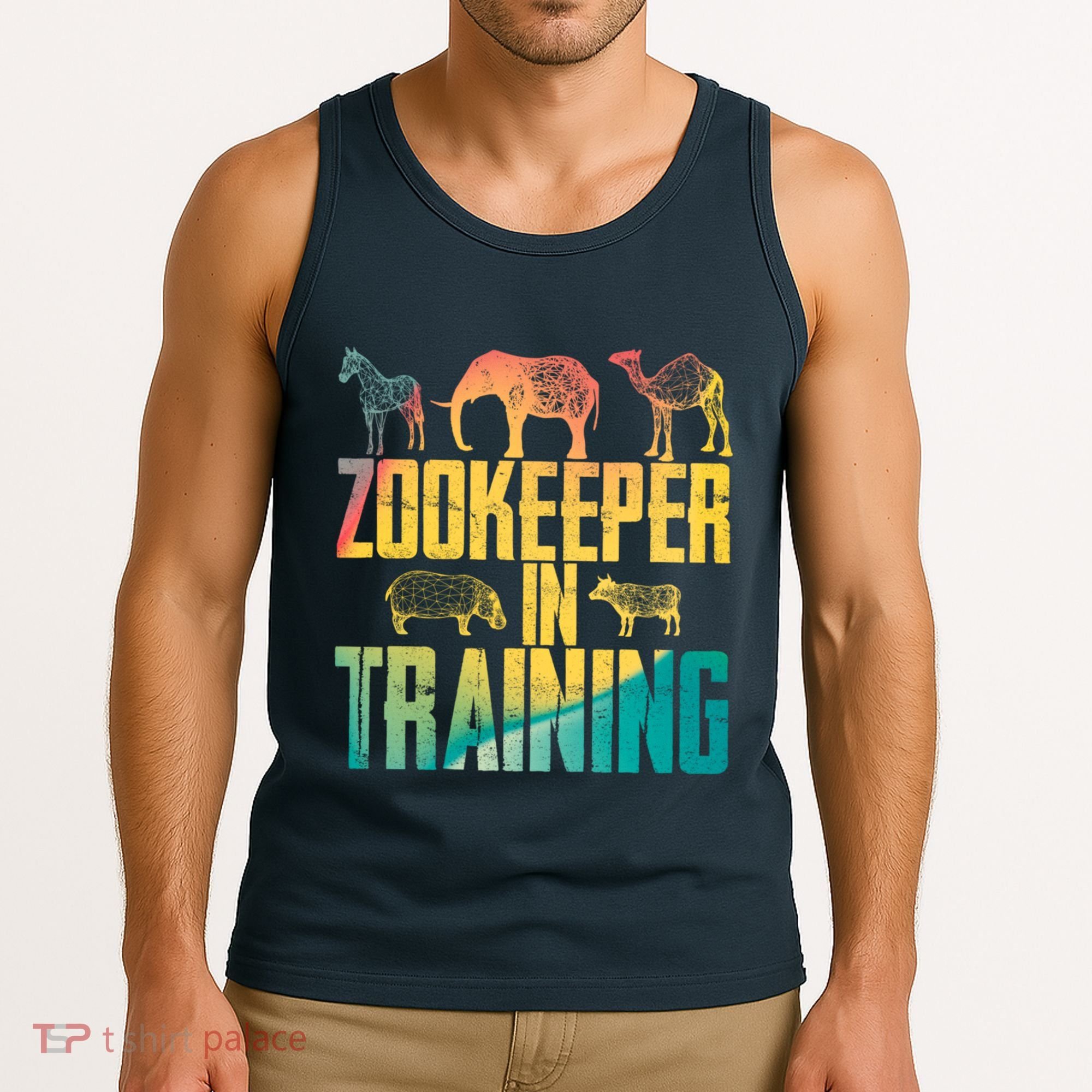 Funny Zookeepping Zookeeper Job Keeping Gift Zoo Keeper In Training Tank Top
