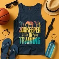 Funny Zookeepping Zookeeper Job Keeping Gift Zoo Keeper In Training Tank Top thumb 4