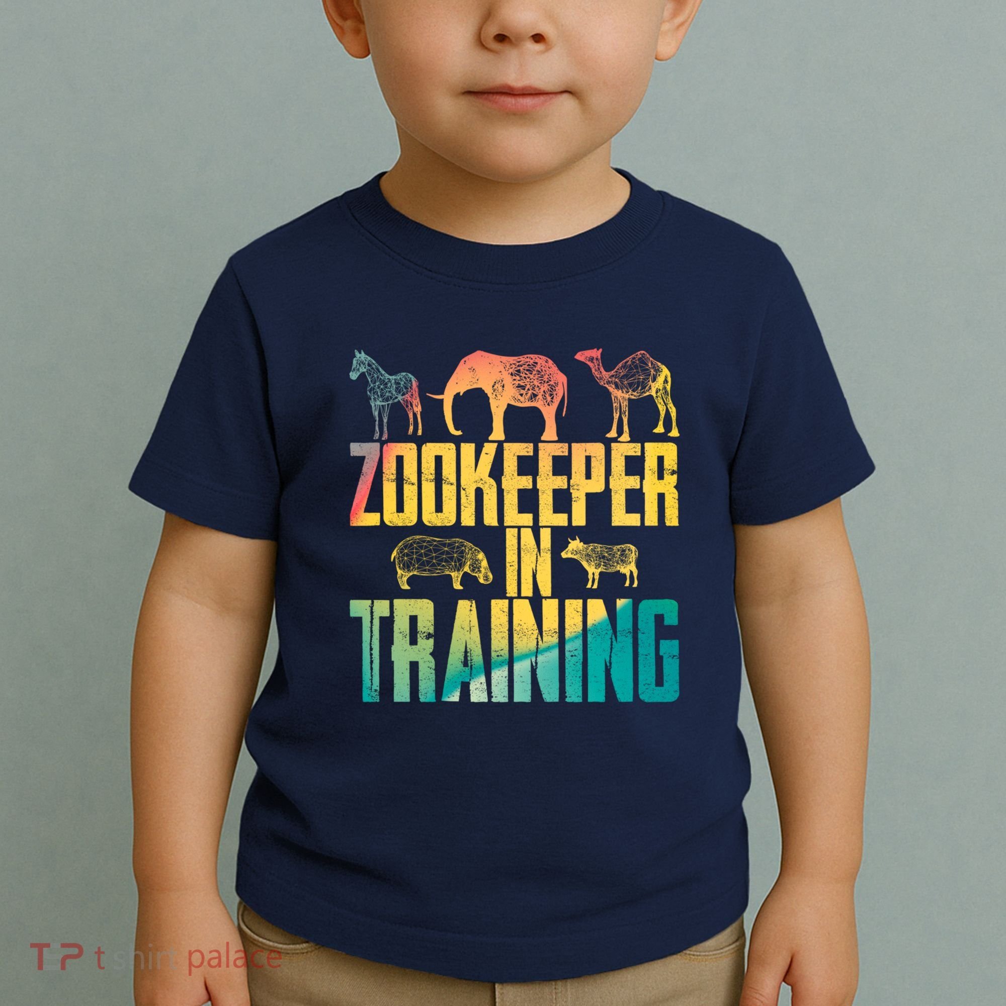 Funny Zookeepping Zookeeper Job Keeping Gift Zoo Keeper In Training Toddler T-Shirt