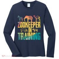 Funny Zookeepping Zookeeper Job Keeping Gift Zoo Keeper In Training Women's Long Sleeve Shirt thumb 0