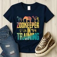 Funny Zookeepping Zookeeper Job Keeping Gift Zoo Keeper In Training Women's T-Shirt thumb 3