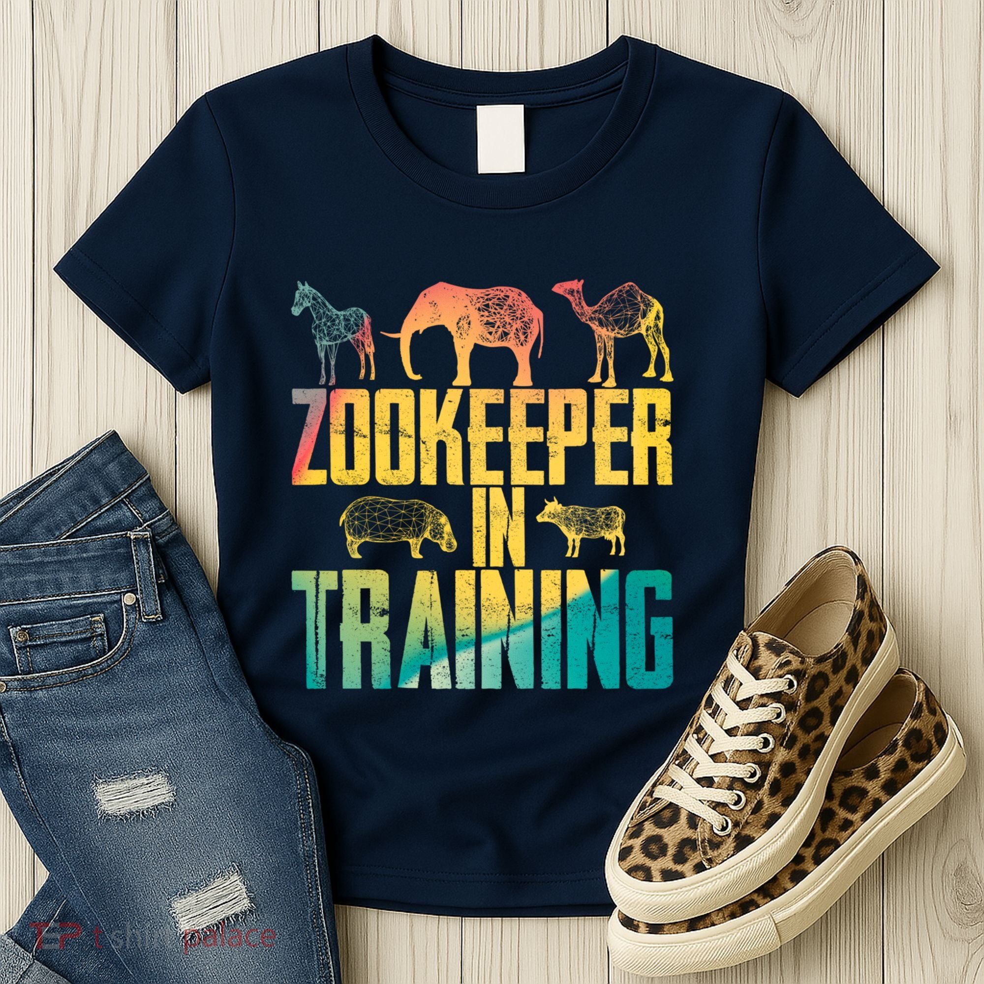 Funny Zookeepping Zookeeper Job Keeping Gift Zoo Keeper In Training Women's T-Shirt