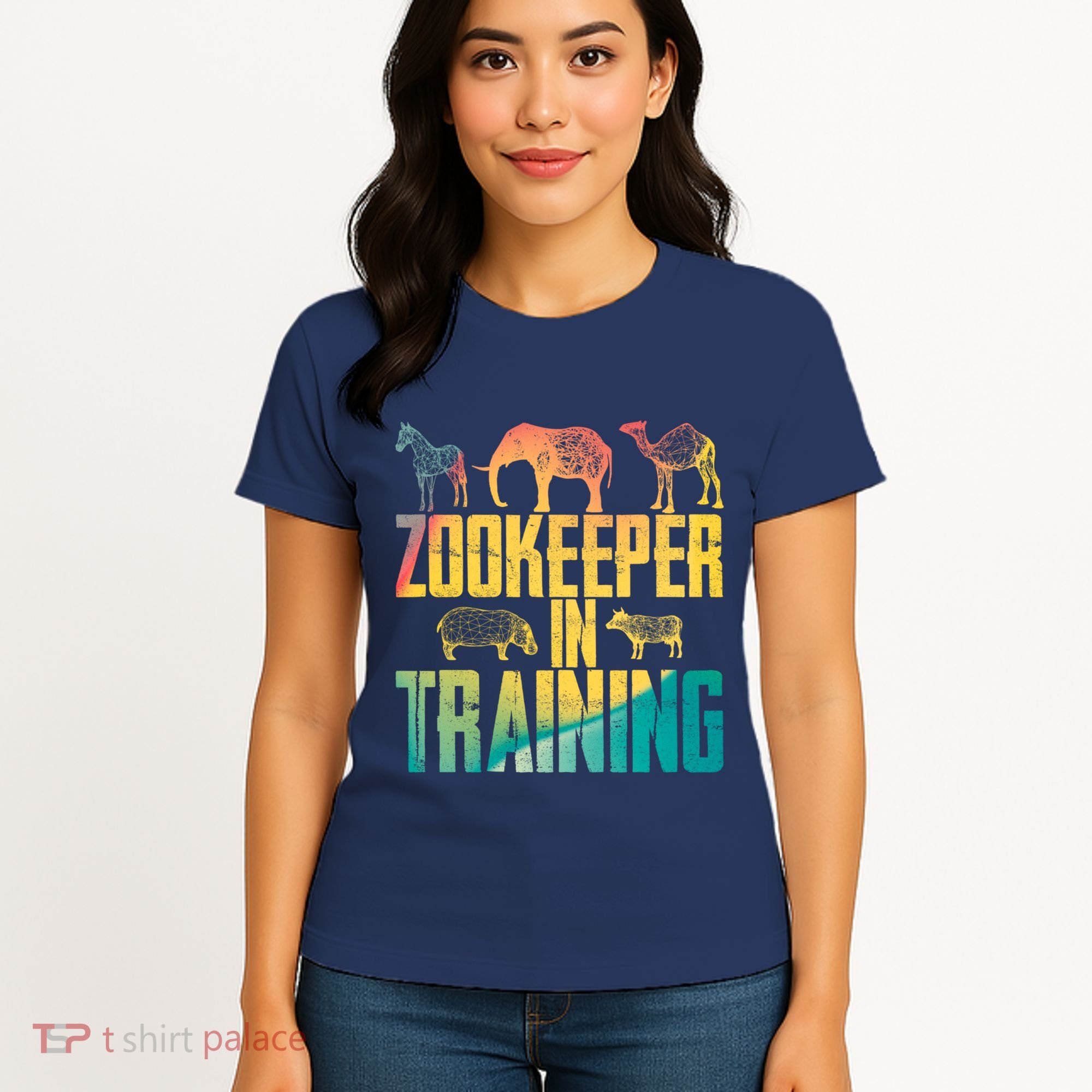 Funny Zookeepping Zookeeper Job Keeping Gift Zoo Keeper In Training Women's T-Shirt
