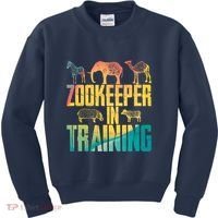 Funny Zookeepping Zookeeper Job Keeping Gift Zoo Keeper In Training Kids Sweatshirt thumb 0