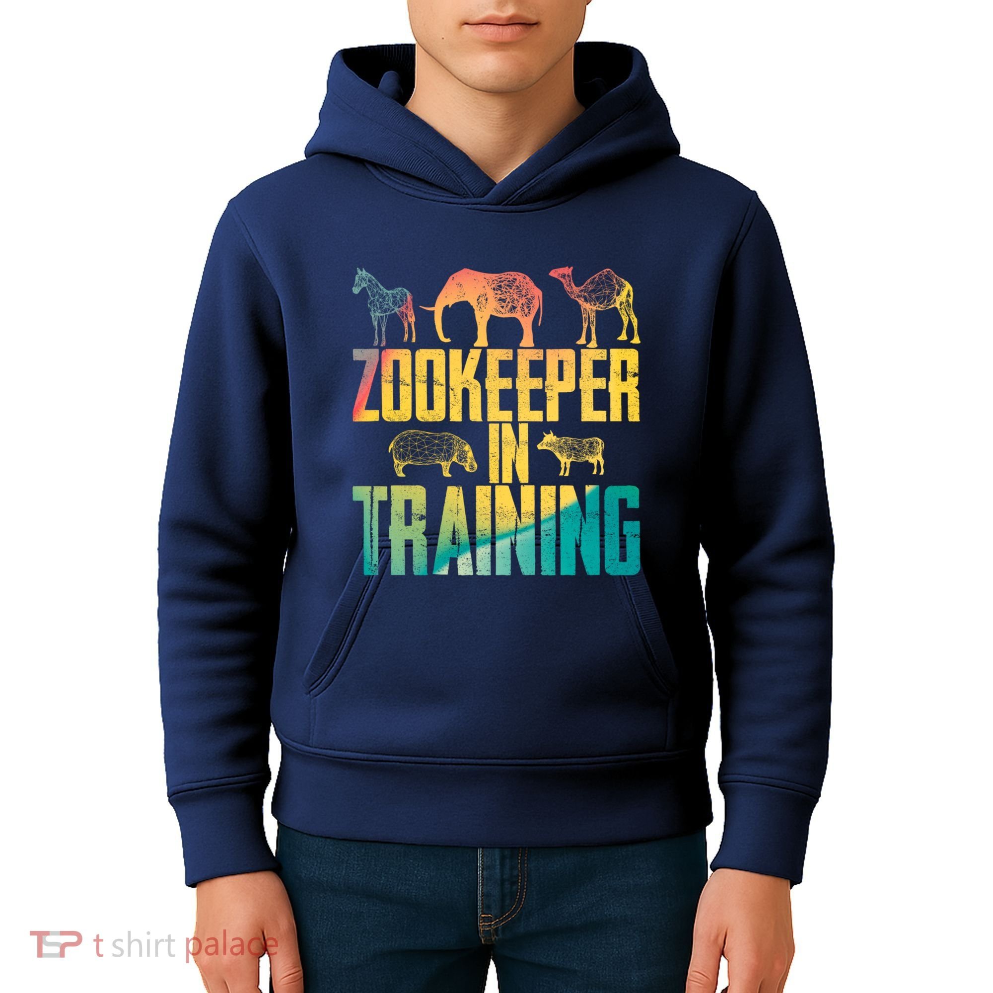 Funny Zookeepping Zookeeper Job Keeping Gift Zoo Keeper In Training Kids Hoodie