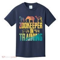 Funny Zookeepping Zookeeper Job Keeping Gift Zoo Keeper In Training Kids T-Shirt thumb 0