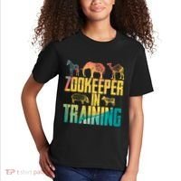 Funny Zookeepping Zookeeper Job Keeping Gift Zoo Keeper In Training Kids T-Shirt thumb 2