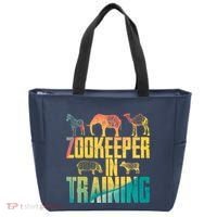 Funny Zookeepping Zookeeper Job Keeping Gift Zoo Keeper In Training Tote Bag thumb 0