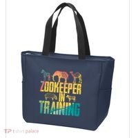 Funny Zookeepping Zookeeper Job Keeping Gift Zoo Keeper In Training Tote Bag thumb 3